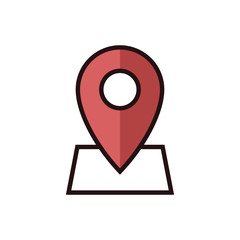 Wall Mural - map pin icon, pin location vector icon