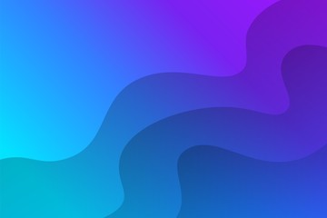 Canvas Print - landscape skyblue gradient fill vector abstract background minimalistic concept