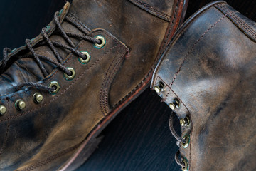 Vintage Leather Brown Boots