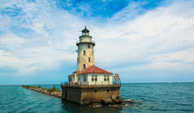 Lighthouse By Sea Against Sky