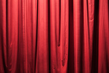 Full Frame Shot Of Red Curtain