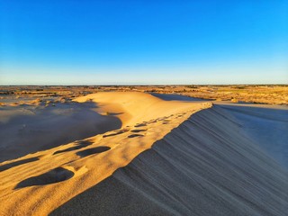  sand dune in desert of Algeria