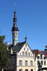 Canvas Print - Urban scenic of Tallinn, Estonia