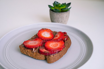 Chocolate Strawberry Toast