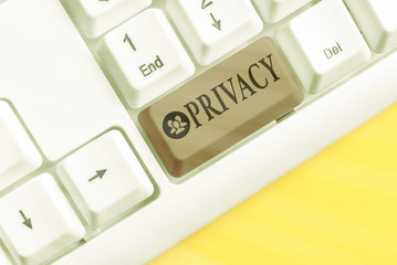 Fototapete - Conceptual hand writing showing Privacy. Concept meaning Right to keep demonstratingal matters and information as a secret