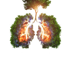 Green tree lungs infection