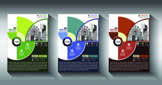 Brochure design, cover modern layout, annual report, poster, flyer in A4 with colorful triangles, geometric shapes for tech, science, market with light background