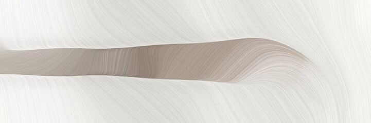 Aufkleber - abstract moving designed horizontal banner with beige, rosy brown and dark gray colors. fluid curved lines with dynamic flowing waves and curves for poster or canvas