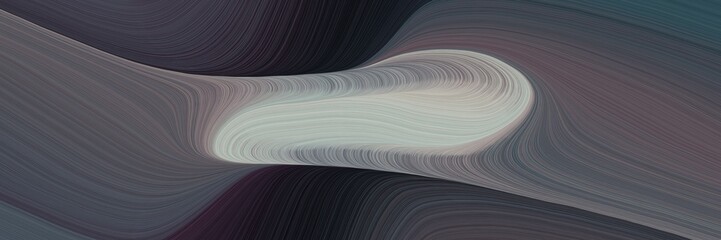 Poster - abstract modern designed horizontal header with dark slate gray, dark gray and very dark pink colors. fluid curved lines with dynamic flowing waves and curves for poster or canvas