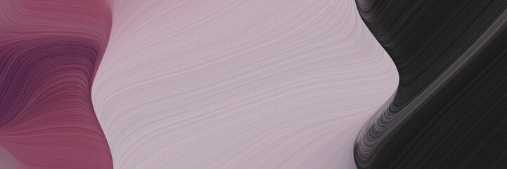 Poster - abstract flowing header design with very dark blue, pastel purple and old mauve colors. fluid curved flowing waves and curves for poster or canvas