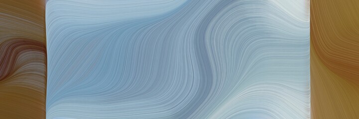 Poster - abstract modern banner with dark gray, brown and light gray colors. fluid curved lines with dynamic flowing waves and curves for poster or canvas
