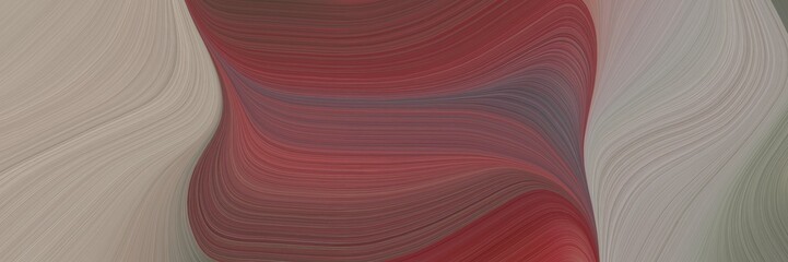 Poster - abstract surreal header design with rosy brown, old mauve and pastel brown colors. fluid curved flowing waves and curves for poster or canvas