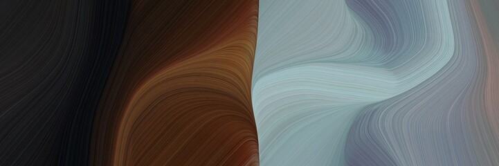 Poster - abstract flowing designed horizontal header with dark gray, very dark pink and slate gray colors. fluid curved lines with dynamic flowing waves and curves for poster or canvas