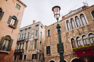 Wall Mural - old houses in venice italy