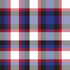 Red and Navy Plaid Tartan Seamless Pattern