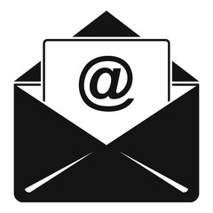 Poster - campaign email icon. simple illustration of campaign email vector icon for web design isolated on wh