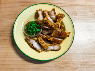 Fried Pork Belly with Fish Sauce