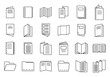Catalogue icons set. Outline set of catalogue vector icons for web design isolated on white background