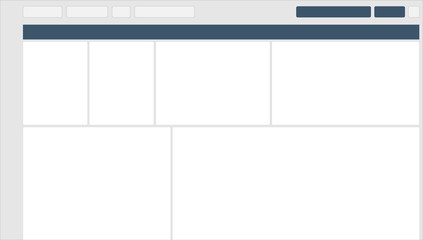Wall Mural - Empty analytics and statistics user and admin dashboard for financial, economy and digital control panels. Website administrative panel minimalistic mockup. Application website display.