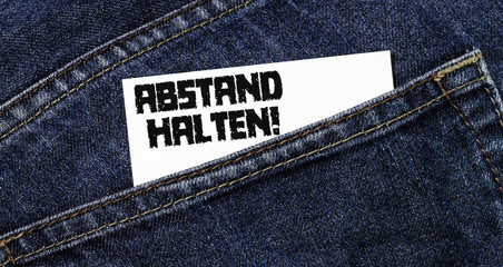 Sticker - Abstand halten!