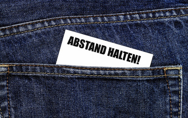 Sticker - Abstand halten!