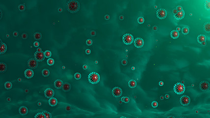 Wall Mural - Corona virus
