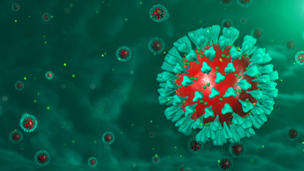 Wall Mural - Corona virus
