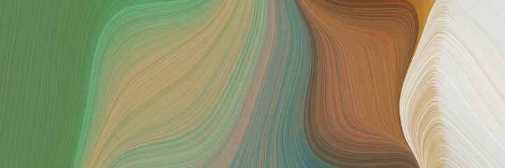 Aufkleber - abstract modern header with pastel brown, gray gray and light gray colors. fluid curved flowing waves and curves