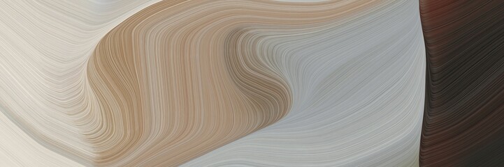 Aufkleber - abstract moving banner with dark gray, very dark blue and light gray colors. fluid curved flowing waves and curves