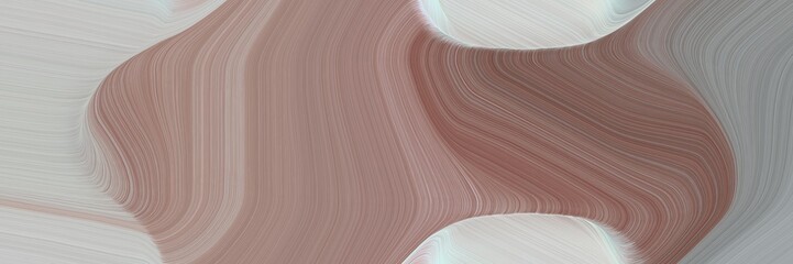 Poster - abstract colorful header with gray gray, pastel gray and silver colors. fluid curved lines with dynamic flowing waves and curves