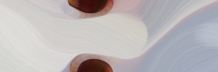Fototapete - abstract flowing designed horizontal banner with silver, very dark pink and dark gray colors. fluid curved lines with dynamic flowing waves and curves