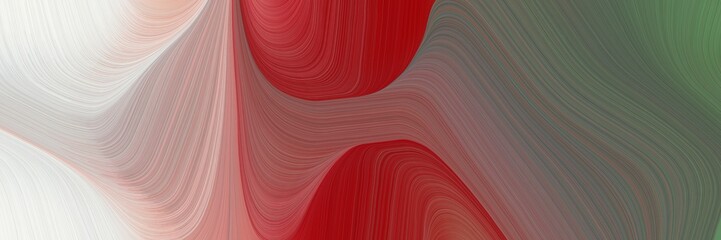 Aufkleber - abstract flowing header with pastel brown, light gray and firebrick colors. fluid curved lines with dynamic flowing waves and curves