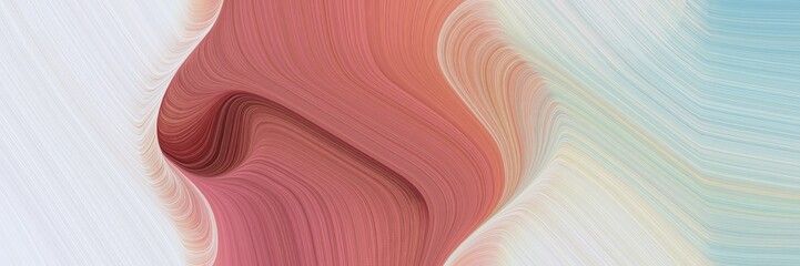 Aufkleber - abstract moving horizontal header with light gray, sienna and indian red colors. fluid curved flowing waves and curves