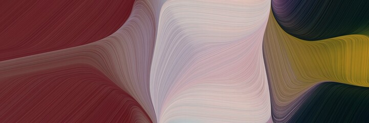 Aufkleber - abstract decorative header with old mauve, silver and rosy brown colors. fluid curved flowing waves and curves