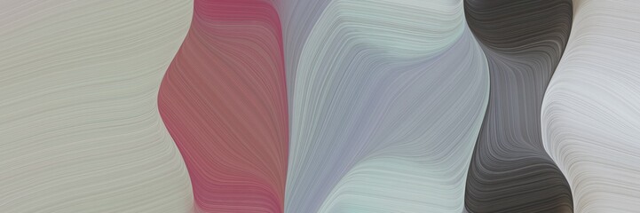 Aufkleber - abstract surreal header with dark gray, old mauve and pastel brown colors. fluid curved flowing waves and curves