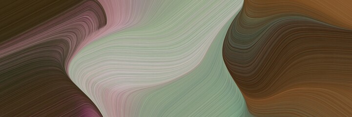 Poster - abstract colorful banner with old mauve, dark gray and gray gray colors. fluid curved flowing waves and curves