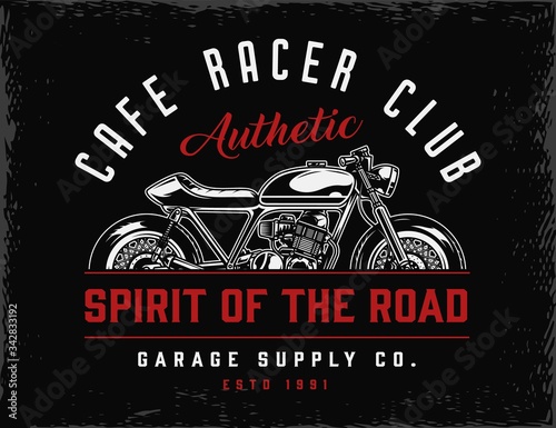 Fotografía Cafe racer club vintage badge