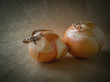 The onions on the paper. Spring beriberi.Selective focus. To close