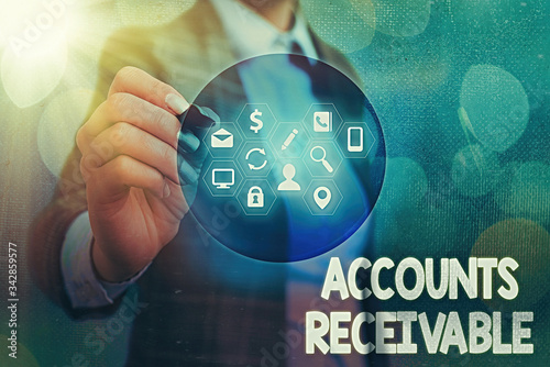 Cuadros en Lienzo Writing note showing Accounts Receivable