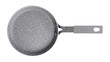 © Yingko - Small empty gray pan isolated, top view