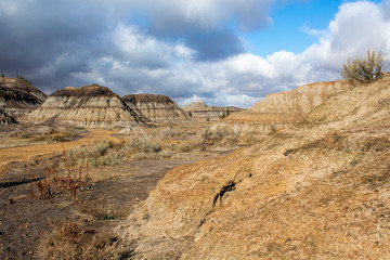 Drumheller Hoodoos which takes millions of years to form and stand 5 to 7 metres tall.