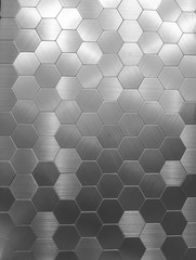 creative silver honeycomb texture background