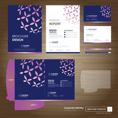 Fototapete - Flyer brochure business annual report cover template folder presentation promotion