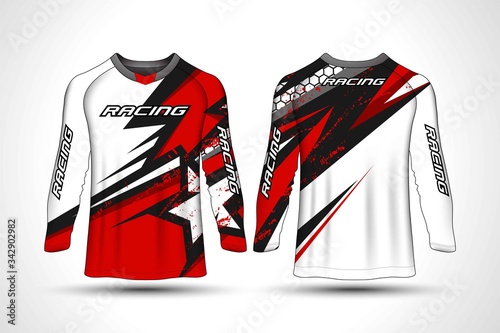 Cuadros en Lienzo Long sleeve t-shirt sport motocross jersey
