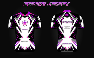 Wall Mural - Esport Jersey or Gamers tshirt with dummy logo