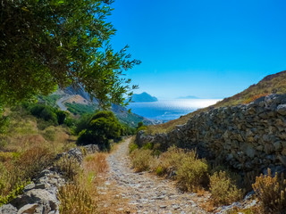 Amorgos island landscape, Cyclades, Greece