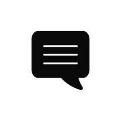Poster - message icon. mobile phone chat sign, line style