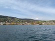 Dorf Oberägeri am Ägerisee - See im Kanton Zug, Schweiz