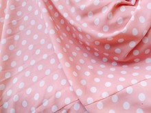 High Angle View Of Polka Dot Patterned Fabric