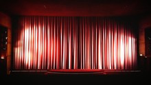 Illuminated Empty Theatre Stage